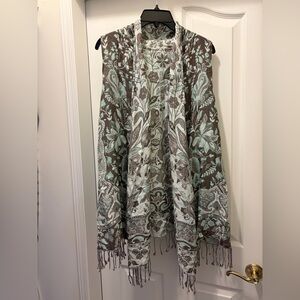 Chic Floral Women's Tunic with Fringe